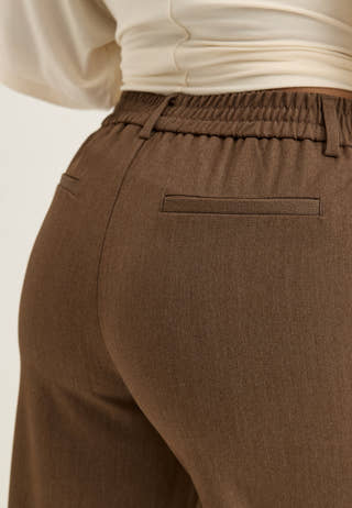 Objlisa MW Wide Pant Brown