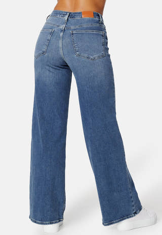 Onlmadison Blush HW Wide Denim Blue