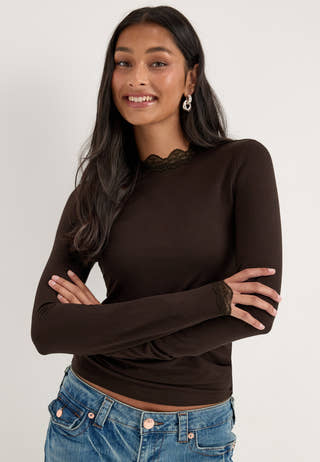 Vmrosa LS Higneck Top Brown