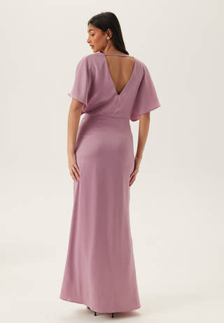 Wrap Satin Gown