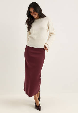 Objreynard Hw Knit Skirt Noos Red