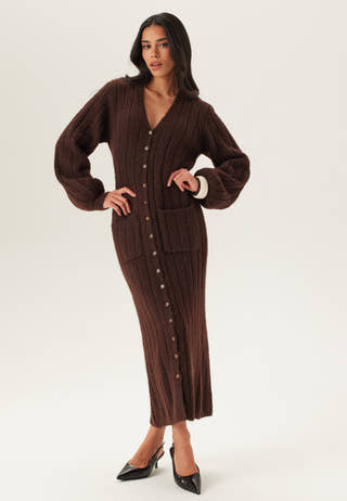 Knitted Cardigan Dress