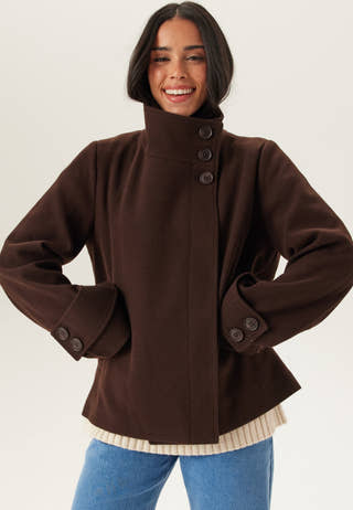 High Neck Short Coat