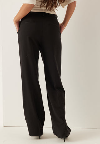 Straight High Waist Suit Trousers
