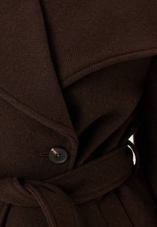 Short Wool Blend Coat