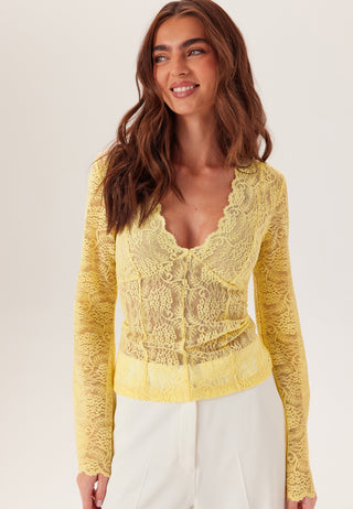 Long Sleeve Lace Top