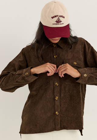 Pceffi Ls Shirt Brown
