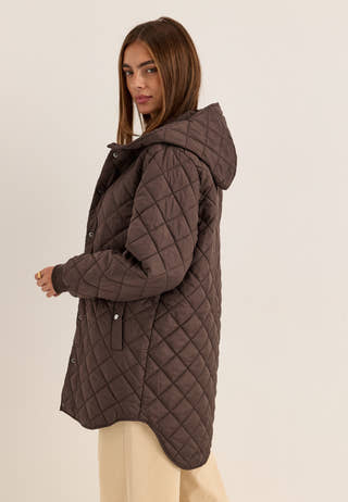 Vitate L/S Hooded Jacket Brown