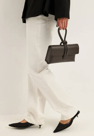 Barletta Small Leather Bag Brown
