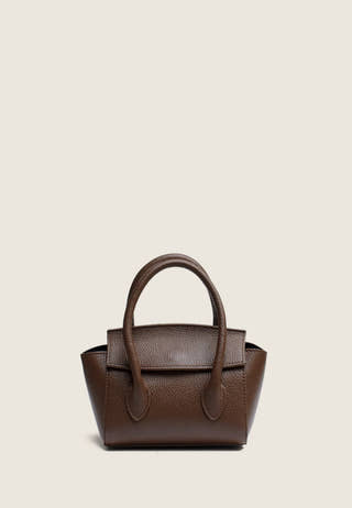 Bari Small Leather Bag Brown