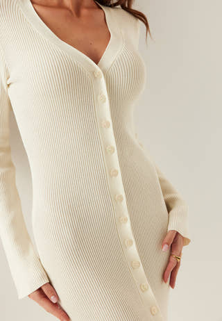 Knitted Cardigan Dress