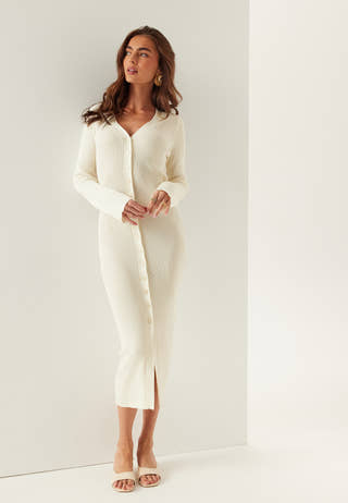 Knitted Cardigan Dress