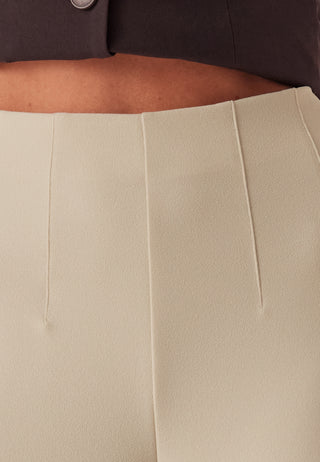 High Wide Cropped Trousers