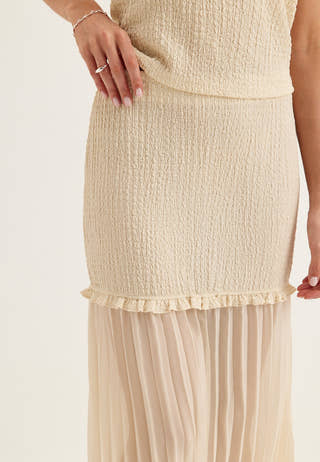 Strucure Combined Maxi Skirt