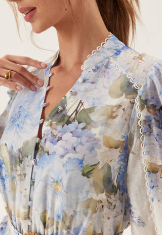 Peyton Trim Detail Midi Dress