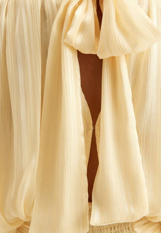 Bow Jacquard Short Dress