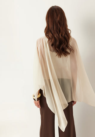 Sheer Chiffon Cape