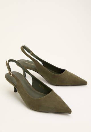 Pointy Slingback Green