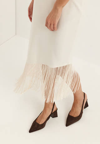 Biamaralyn Slingback Faux Suede