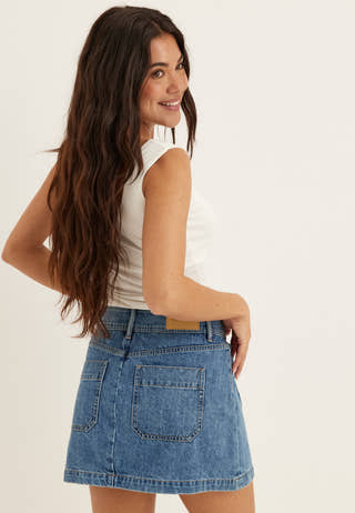 Denim Mini Skirt