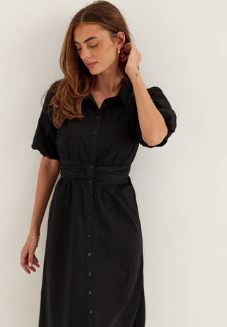 Waist Detail Cotton Dress