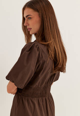 Waist Detail Cotton Dress