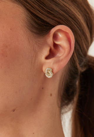 Knot Crystal Stud