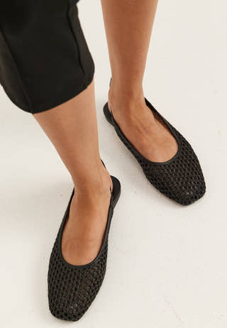 Onlakira-7 Woven Slingback Ballerina