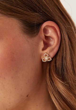 Elise Earrings - Ivory Pearl