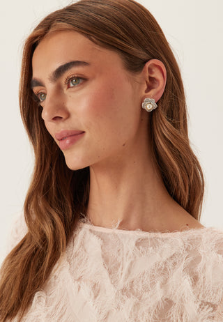 Coco Rose Earrings - Ivory Mist