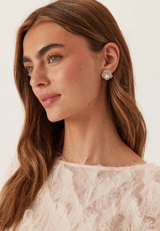 Coco Rose Earrings - Ivory Mist