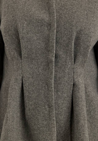 Shaped Short Coat Grey