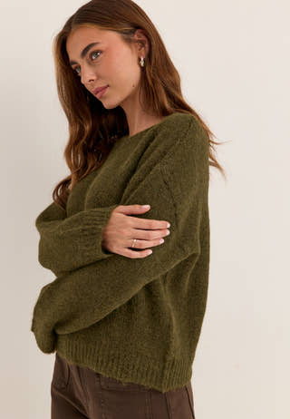Knitted Sweater Green