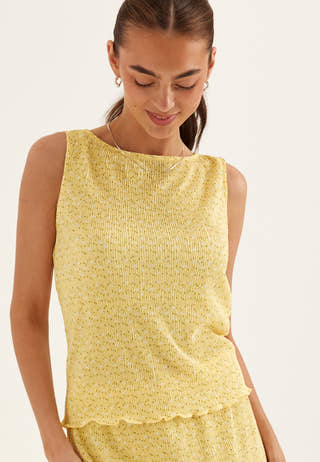 Pcflora Sl Tank Top Jrs