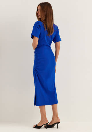 Gathered T-Shirt Dress