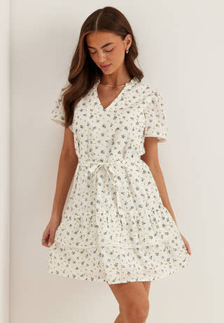 Vmtrine Ss Short Lace Dress Noos