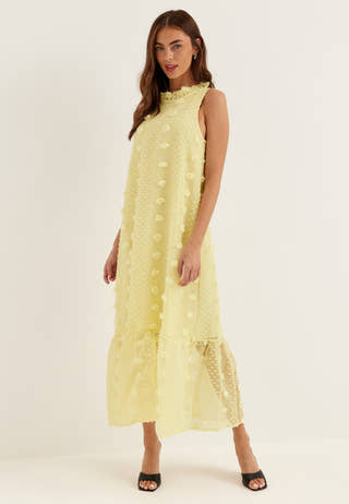 Vipalma S/L O-NECK ANKLE DRESS