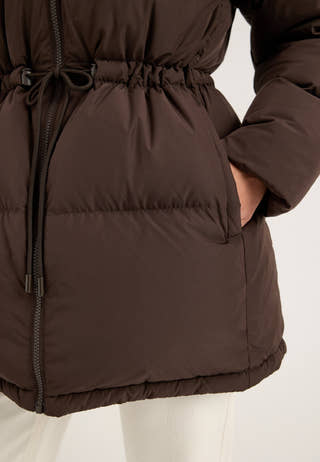 Padded Down Jacket Brown