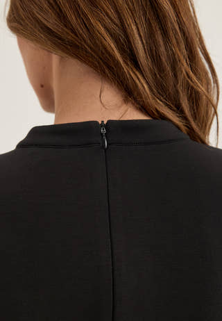 Ina Keyhole Short Power Dress Black