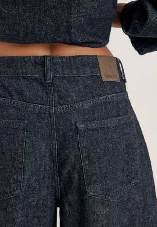 Slfloose Barrel Hanny Mw Jeans Blue