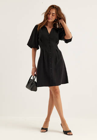 Objfia 2/4 RE SHORT SHIRT DRESS NOOS