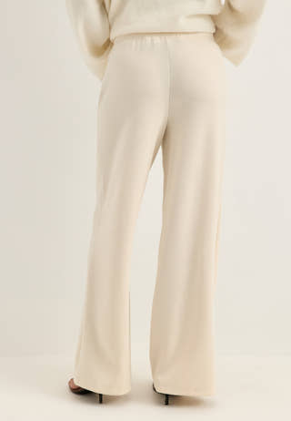 Vitelana Hw Wide Sweat Pants Beige