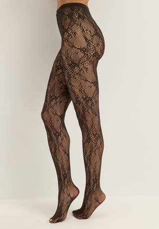 Vmmonroe Lace Tights Brown