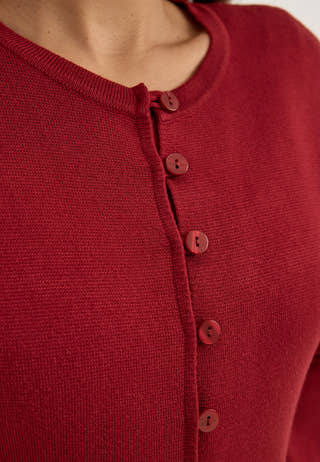 Knitted Midi Dress Red