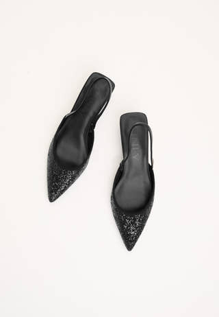 Onlcoco-11 Glitter Slingback Shoes Black