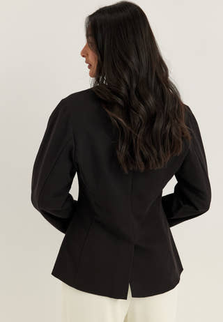 Pckamil Ls Fitted Blazer Noos Black