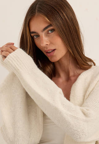Vmberry Ls O-neck Tie Cardigan Red
