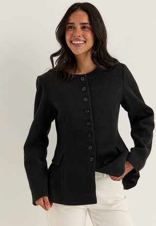 Vizikka L/S WAIST JACKET WAIST Black