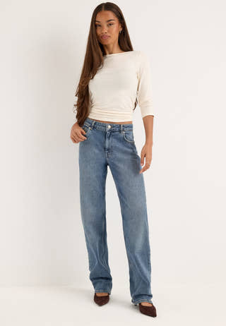 Slim Straight Jeans Blue