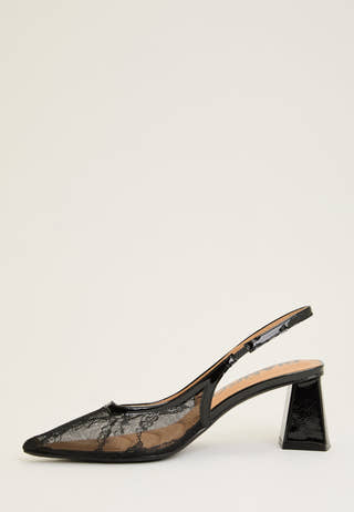 Biamaralyn Slingback Mesh Black